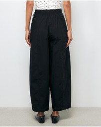 AERE - Olyssa Tie Waist Cotton Pants