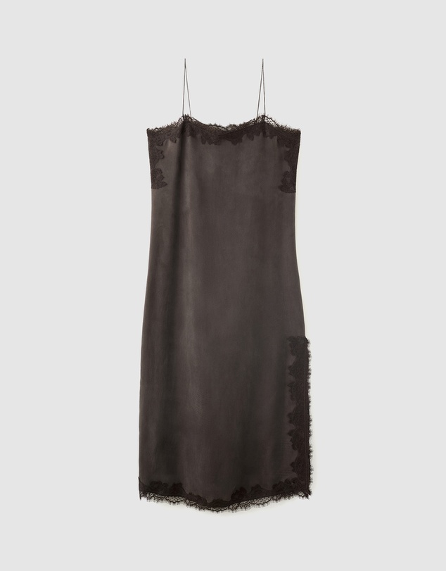 M.N.G - Lace Slip Dress with Side Split