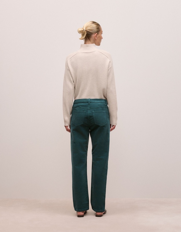 Trenery - Cord Five Pocket Boyfriend Pant in Forest