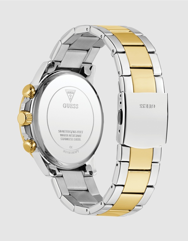 GUESS - Guess Men's 2-Tone 44mm Multi-function Watch