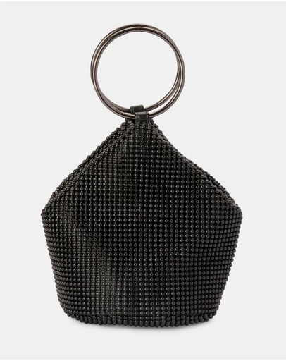 Olga Berg - Bianca Ball Mesh Handle Bag