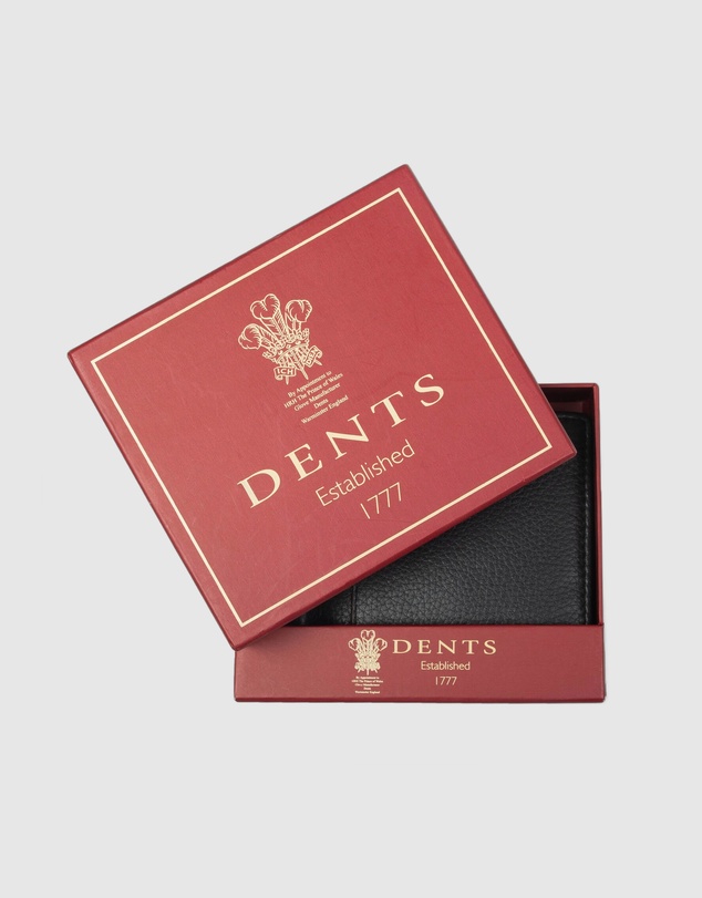 DENTS - Two-Tone Pebble Grain Leather Money Clip Wallet with RFID Blocking