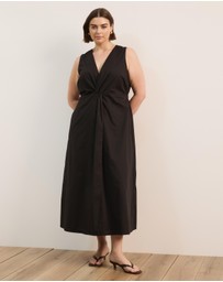 Atmos&Here Curvy - Ida Cotton Poplin Midi Dress