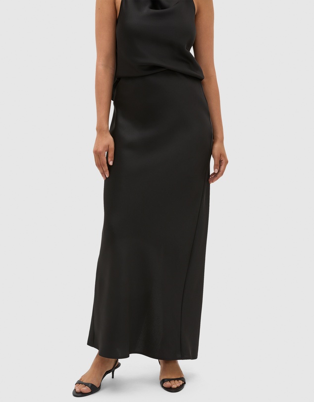 Seed Heritage - Satin Slip Column Skirt