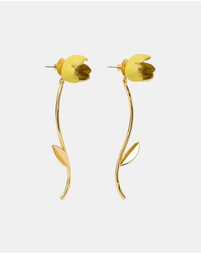 Kate Spade - Golden Bloom Statement Earrings