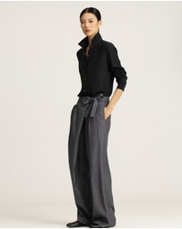 IDA+S - Goldie Silk Blouse With Elastic Sleeve Detail