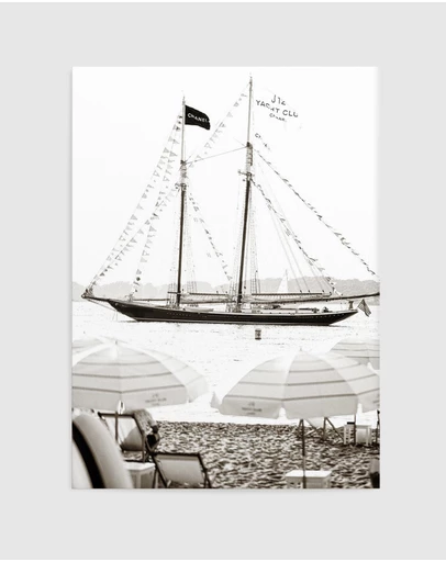 Olive et Oriel - Fashion Yacht Club No I Art Print