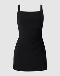 Miraclesuit Swimwear  - Rock Solid Orla Short Swimdress With Underwire Bust Support