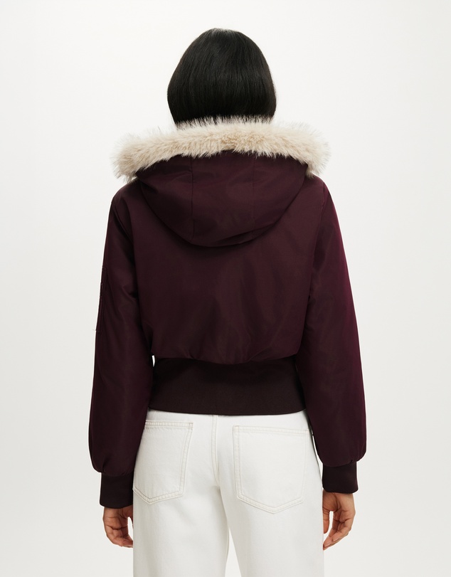 Cotton On - Remi Hooded Bomber Jacket