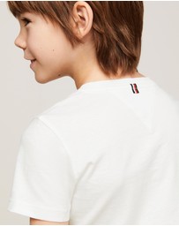 Tommy Hilfiger - Basic Crew Neck Short Sleeve Knit Tee - Kids