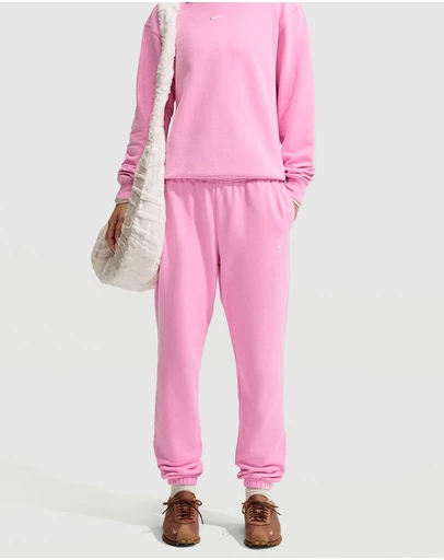 Nike - Studio Fleece Lightweight French Terry Mid-Rise Cuffed Pants