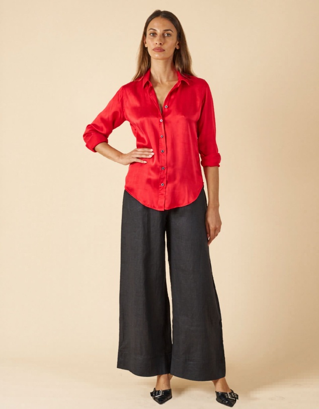 CAMIXA - Satin Silk Shirt