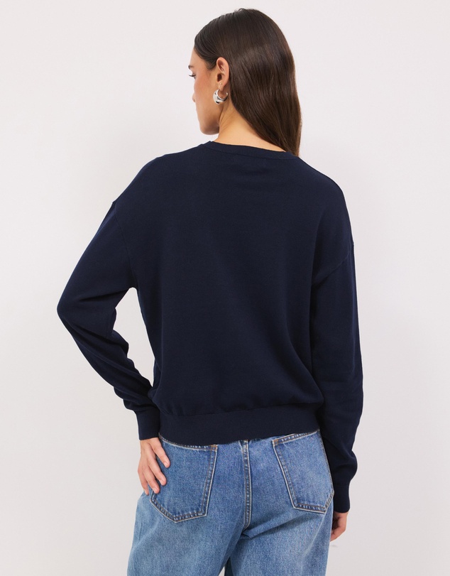 Calli - Melton Relaxed Knit Jumper