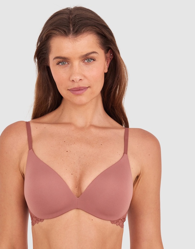 Bras N Things - NKD Push Up Wirefree Bra - Mocha