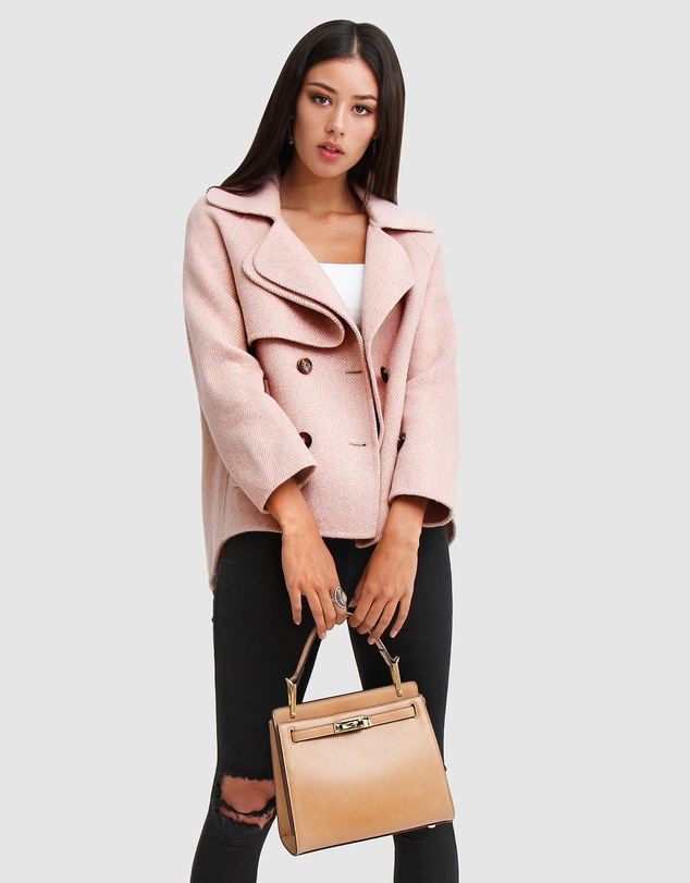 Belle & Bloom - I'm Yours Wool Blend Peacoat