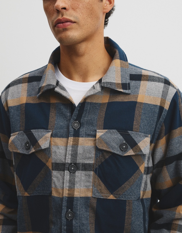 Country Road - Check Sherpa Overshirt