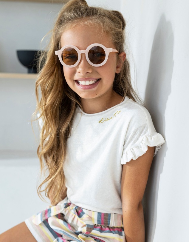 Like FLO - Metallic Ruffle Sleeve Tee - Kids-Teens