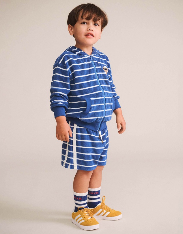Huxbaby - Nautical Stripe Towelling Shorts - Babies-Teens