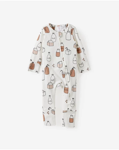Cotton On Kids - Growie Long Sleeve Zip Romper