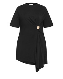 City Chic - Fashion Tee Mini Dress - Black