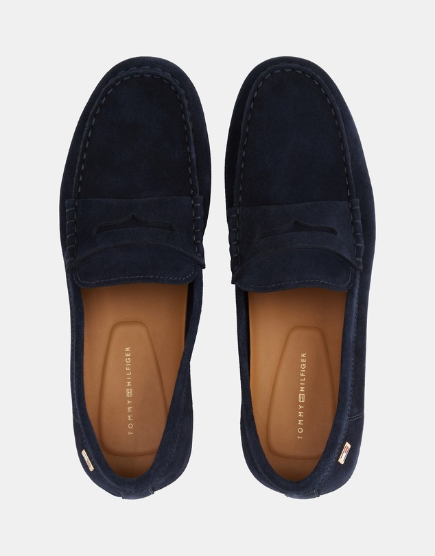 Tommy Hilfiger - Flag Soft Suede Driver Loafers - Women's