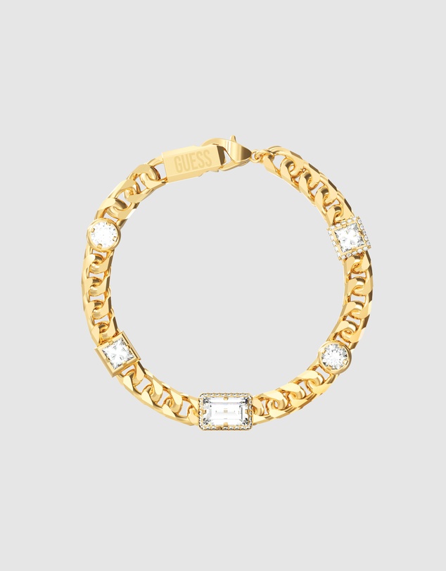 GUESS - GUESS Mens Gold-Tone Supremo Chain Bracelet