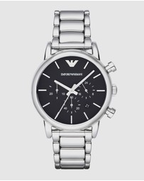 Emporio Armani - Silver Tone Chronograph Watch