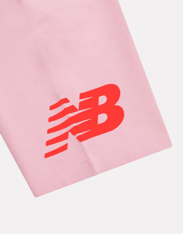 New Balance - Stacked Logo Tee & Cycle Short Set