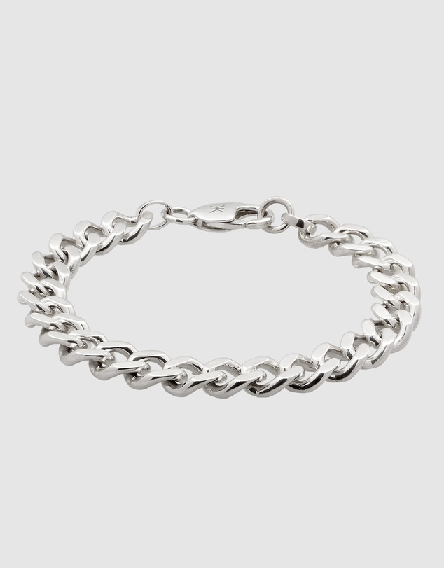 Kuzzoi - ICONIC EXCLUSIVE - Big Curb Chain Bracelet in 925 Sterling Silver