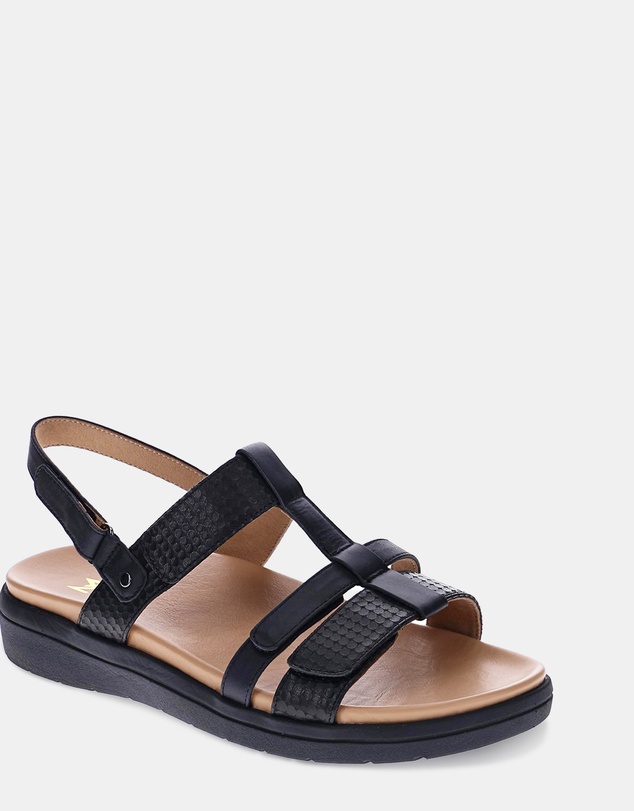 Mia Vita - Bryn Adjustable Sandal - Black