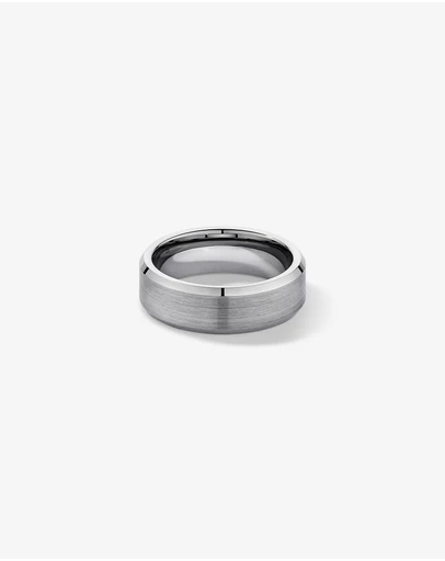 Michael Hill - 7mm Bevelled Edge Wedding Band in Tungsten