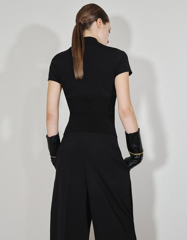 M.N.G - Perkins-Neck Sweater With Cut-Out