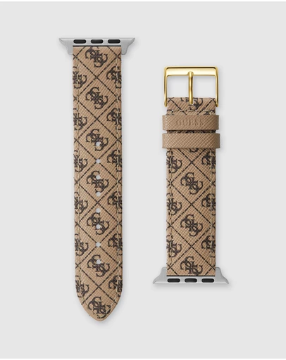 GUESS - Guess Apple Band Quattro G Brown Leather 38/40/41mm