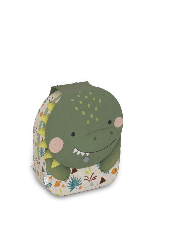 Sassi Meal - Cotton A5 Backpack Cracky The Dinosaur