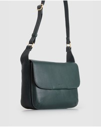 Evity - Sofia Leather Flap Crossbody Bag