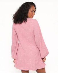 Petal & Pup - Amaya Long Sleeve Mini Dress - Pink