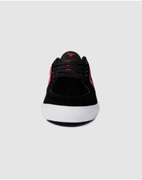 Fallen Footwear - Fallen Footwear Patriot Kids Vulcanised Sole Shoes Black/Red