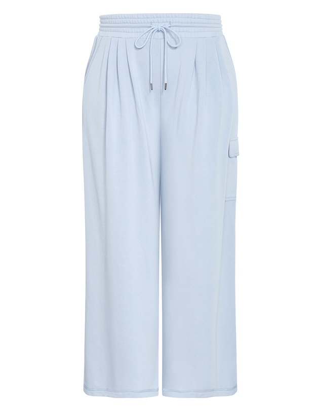 City Chic - Plus size Paige Track Pant - powder blue