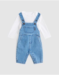 Tommy Hilfiger - Denim Dungarees And T-Shirt Set - Baby