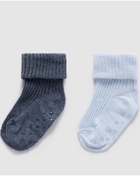 Purebaby - 3 Pack Rib Socks -Kids-Babies