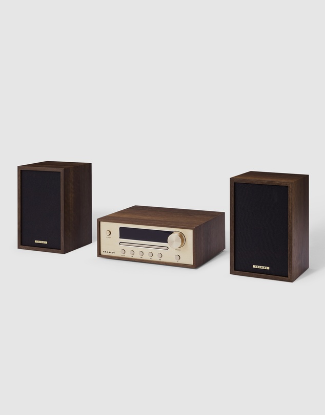 Crosley - Crosley Parker Radio CD Player - Walnut