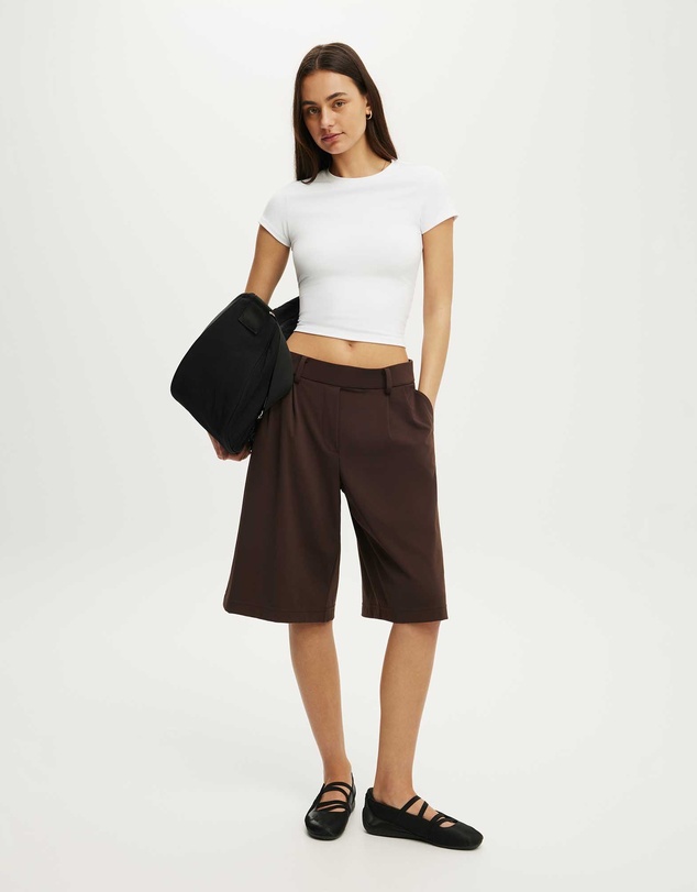 Cotton On Body Active - Stretch Pleat Bermuda Short