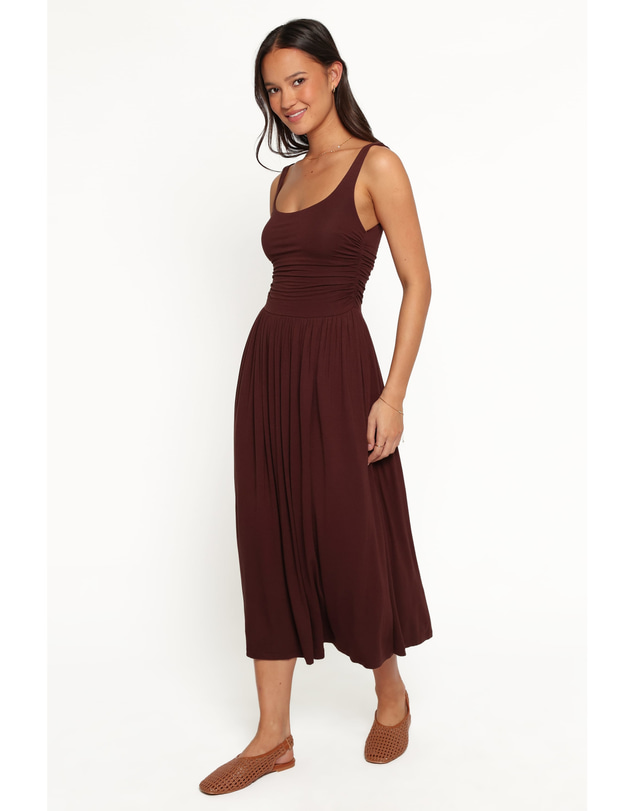 Petal & Pup - Loxley Midi Dress - Brown