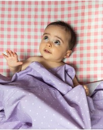 Kip&Co - Gingham Candy Organic Cotton Fitted Sheet Cot - Babies