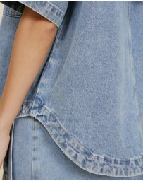 The Fated - Ali SS Denim Shacket