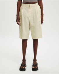 Cotton On - Luxe Linen Bermuda Shorts