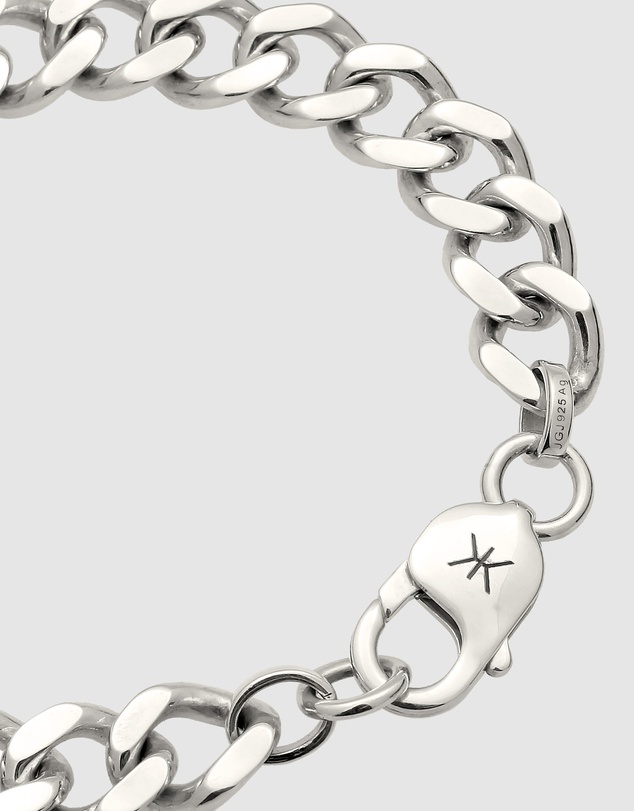 Kuzzoi - ICONIC EXCLUSIVE - Big Curb Chain Bracelet in 925 Sterling Silver