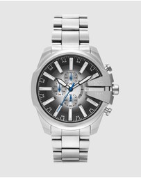 Diesel - Mega Chief Slim Silver Tone Analogue-Chronograph Watch