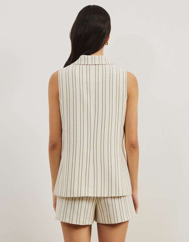 Atmos&Here - Dune Stripe Longline Vest