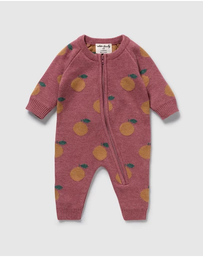 Wilson & Frenchy - Organic Knitted Jacquard Growsuit - Babies